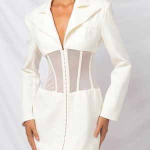 Gently worn White Blazer Dress